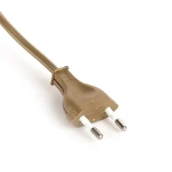 QAZQA Aansluitkabel 80-120cm met schakelaar en stekker goud