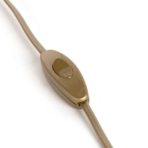 QAZQA Aansluitkabel 80-120cm met schakelaar en stekker goud