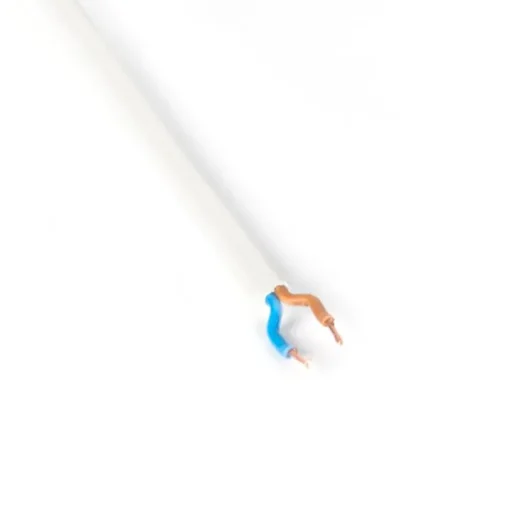 QAZQA Aansluitkabel 80-120cm met schakelaar en stekker wit