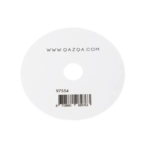 QAZQA Afdekplaatje wit RAL 9016 11cm rond voor montageplaat