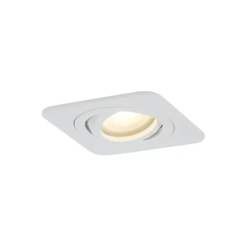QAZQA Afgeronde inbouwspot wit GU10 50mm draai- en kantelbaar IP44 - Alberto