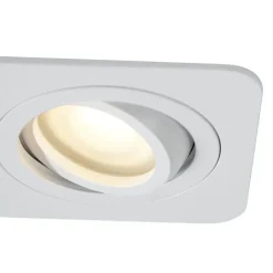 QAZQA Afgeronde inbouwspot wit GU10 50mm draai- en kantelbaar IP44 - Alberto