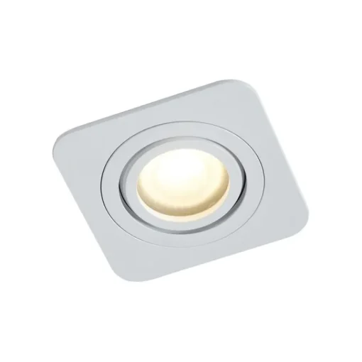QAZQA Afgeronde inbouwspot wit GU10 50mm draai- en kantelbaar IP44 - Alberto