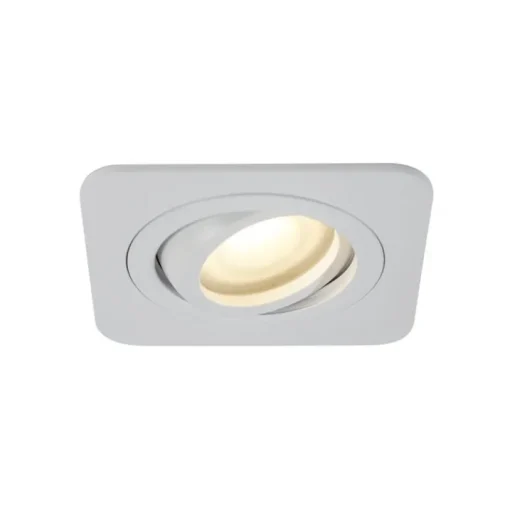 QAZQA Afgeronde inbouwspot wit GU10 50mm draai- en kantelbaar IP44 - Alberto