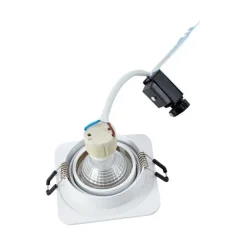 QAZQA Afgeronde inbouwspot wit GU10 50mm draai- en kantelbaar IP44 - Alberto