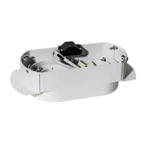QAZQA Afgeronde inbouwspot wit GU10 50mm 2-lichts - Hubs