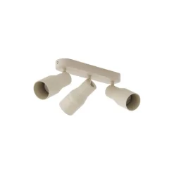 QAZQA Afgeronde plafondspot beige GU10 50mm 3-lichts - Stanley