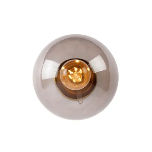 QAZQA Art deco plafondlamp messing met smoke glas - Pallon