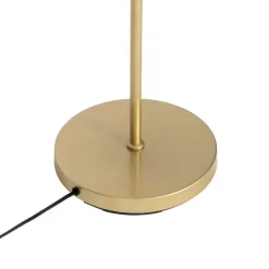 QAZQA Art Deco vloerlamp goud met mat glas 2-lichts - Pallon