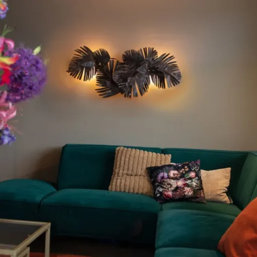 QAZQA Art Deco wandlamp koper 105 cm 2-lichts - Lauf