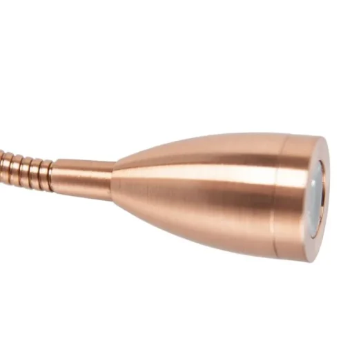 QAZQA Art deco wandlamp koper met zwarte kap - Brescia