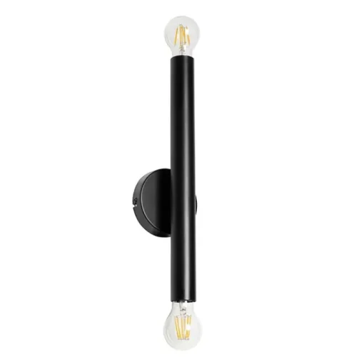 QAZQA Art Deco wandlamp zwart 2-lichts - Tubi