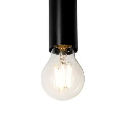 QAZQA Art Deco wandlamp zwart 2-lichts - Tubi