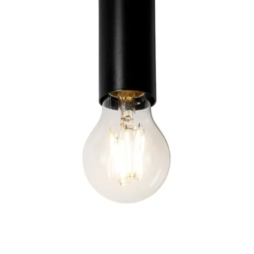 QAZQA Art Deco wandlamp zwart 2-lichts - Tubi