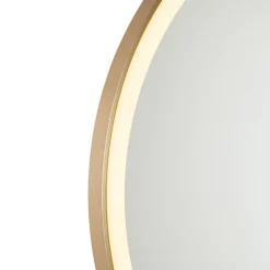 QAZQA Badkamerspiegel goud 70 cm incl. LED met touch dimmer - Miral