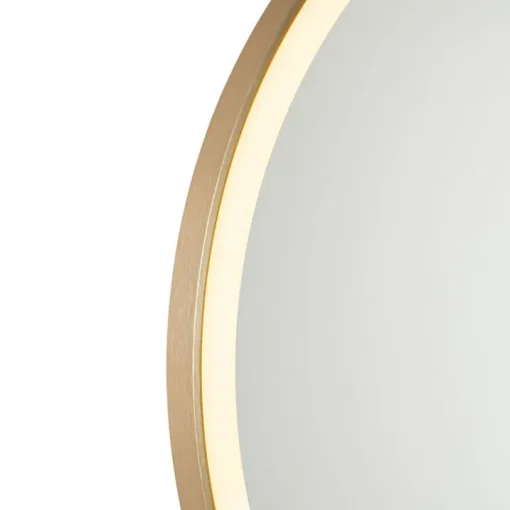QAZQA Badkamerspiegel goud 70 cm incl. LED met touch dimmer - Miral