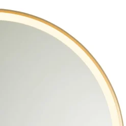 QAZQA Badkamerspiegel goud 70 cm incl. LED met touch dimmer - Miral