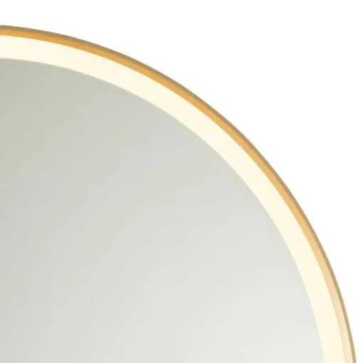 QAZQA Badkamerspiegel goud 70 cm incl. LED met touch dimmer - Miral