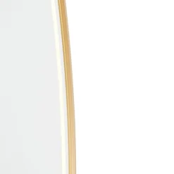 QAZQA Professional Badkamerspiegel goud incl. LED met touch dimmer ovaal - Miral