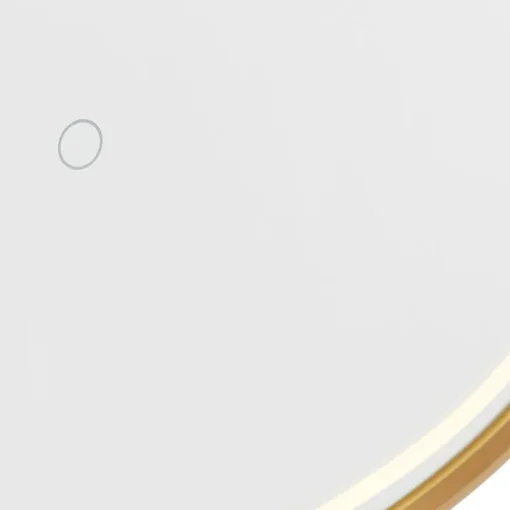 QAZQA Professional Badkamerspiegel goud incl. LED met touch dimmer ovaal - Miral