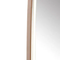 QAZQA Badkamerspiegel rosé goud incl. LED en touch dimmer - Geraldien