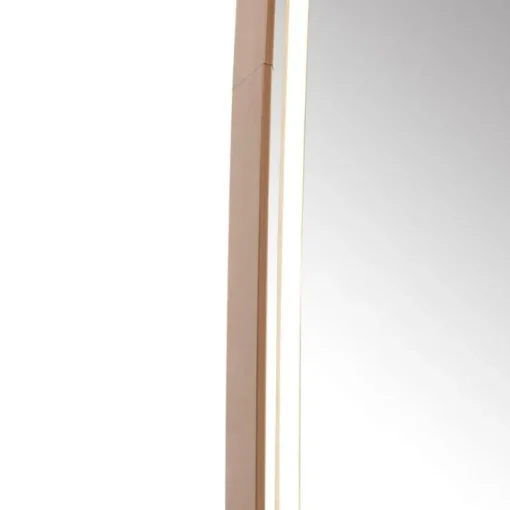 QAZQA Badkamerspiegel rosé goud incl. LED en touch dimmer - Geraldien