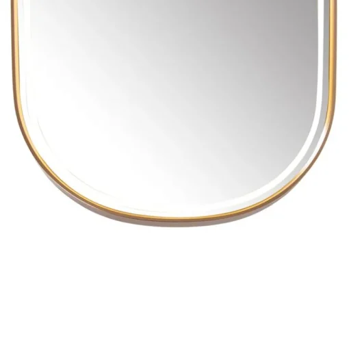 QAZQA Badkamerspiegel rosé goud incl. LED en touch dimmer - Geraldien