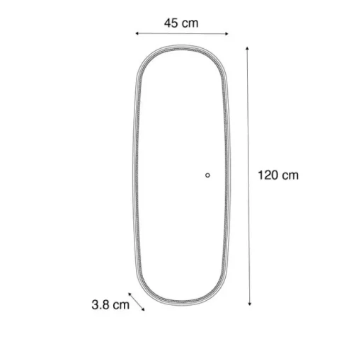 QAZQA Badkamerspiegel rosé goud incl. LED en touch dimmer - Geraldien