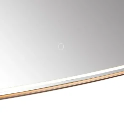 QAZQA Badkamerspiegel rosé goud incl. LED en touch dimmer - Geraldien
