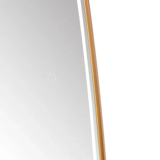 QAZQA Badkamerspiegel rosé goud incl. LED en touch dimmer - Geraldien