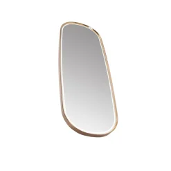 QAZQA Badkamerspiegel rosé goud incl. LED en touch dimmer - Geraldien
