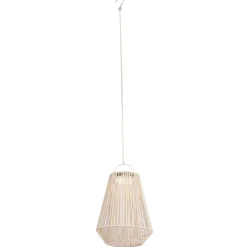 QAZQA Bohemian tafellamp beige incl. LED 3-staps dimbaar IP54 solar oplaadbaar - Duca