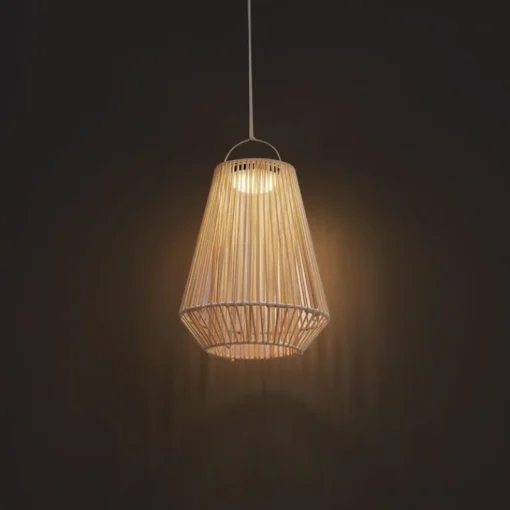 QAZQA Bohemian tafellamp beige incl. LED 3-staps dimbaar IP54 solar oplaadbaar - Duca