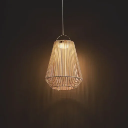 QAZQA Bohemian tafellamp beige incl. LED 3-staps dimbaar IP54 solar oplaadbaar - Duca