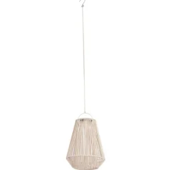QAZQA Bohemian tafellamp beige incl. LED 3-staps dimbaar IP54 solar oplaadbaar - Duca
