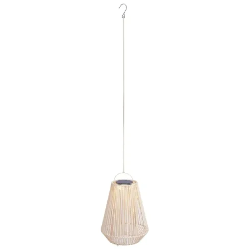 QAZQA Bohemian tafellamp beige incl. LED 3-staps dimbaar IP54 solar oplaadbaar - Duca