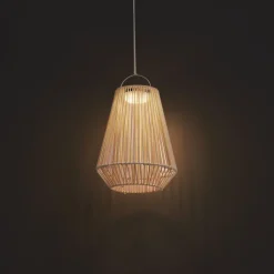 QAZQA Bohemian tafellamp beige incl. LED 3-staps dimbaar IP54 solar oplaadbaar - Duca