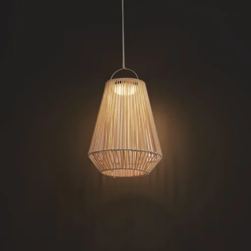 QAZQA Bohemian tafellamp beige incl. LED 3-staps dimbaar IP54 solar oplaadbaar - Duca