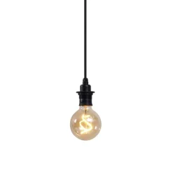 QAZQA Buiten hanglamp zwart IP44 - Cava