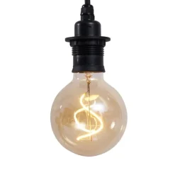 QAZQA Buiten hanglamp zwart IP44 - Cava