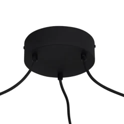 QAZQA Buiten hanglamp zwart 3-lichts IP44 - Cava