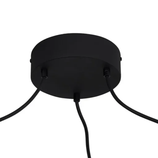 QAZQA Buiten hanglamp zwart 3-lichts IP44 - Cava