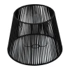 QAZQA Buiten lampenkap met zwart touw IP54 40/28/30