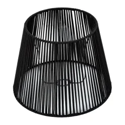 QAZQA Buiten lampenkap met zwart touw IP54 40/28/30