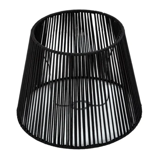 QAZQA Buiten lampenkap met zwart touw IP54 40/28/30