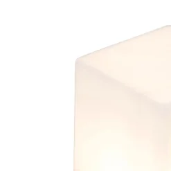 QAZQA Buiten paaltje zwart opaal glas 30 cm grondpin en kabelmof - Denmark