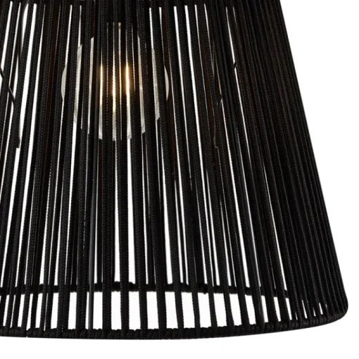 QAZQA Buiten plafondlamp met zwart touw IP54 - Jayla