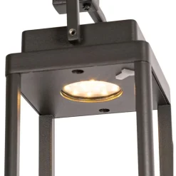 QAZQA Buiten prikspot donkergrijs incl. LED oplaadbaar - Yara