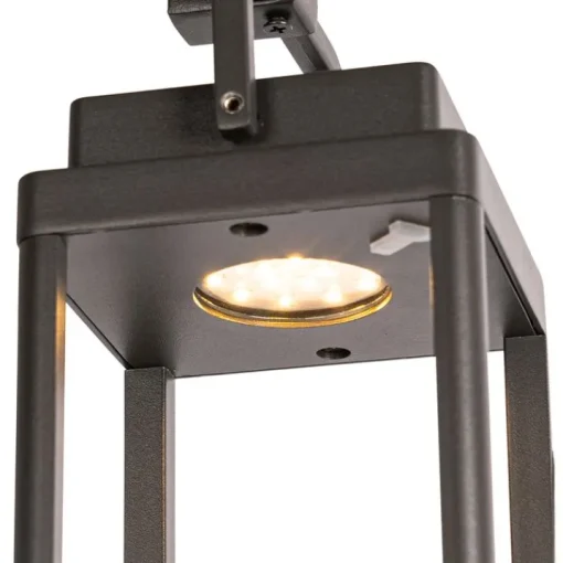 QAZQA Buiten prikspot donkergrijs incl. LED oplaadbaar - Yara