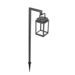 QAZQA Buiten prikspot donkergrijs incl. LED oplaadbaar - Yara